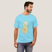 Aqua Yellow Pineapa Goldener Traum T-Shirt (Vorne ganz)