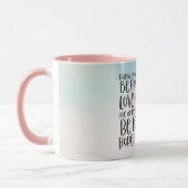 Aqua Yellow Pink Wasserfarbe Inspiration Einhorn Tasse (Links)