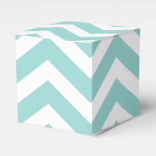 Aqua Zickzack Box Geschenkschachtel