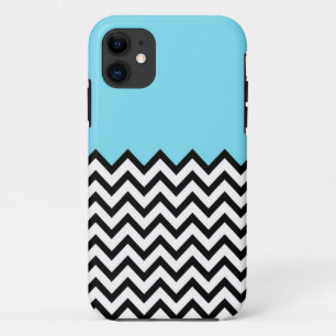 Aqua-Zickzack Farbblock-Muster iPhone 5 Fall 11 Hülle