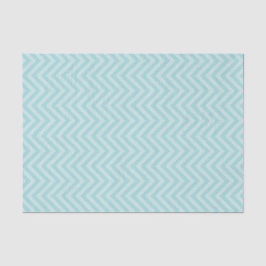 Aqua Zickzack Seidenpapier (Vorderseite)