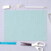 Aqua Zickzack Seidenpapier (Handwerk)