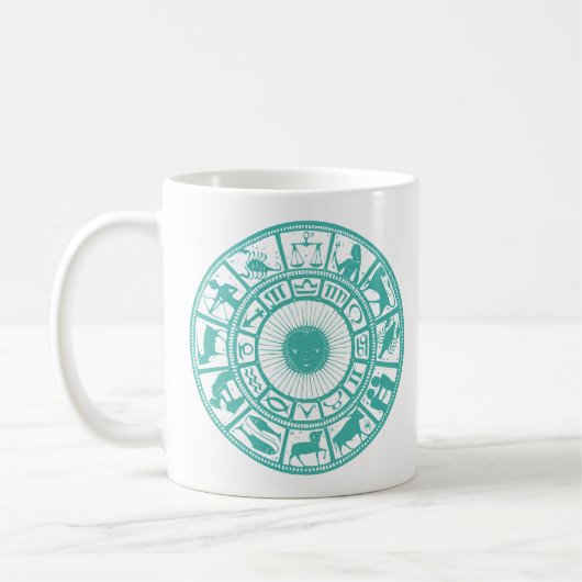 Aqua Zodiac Tasse (Links)