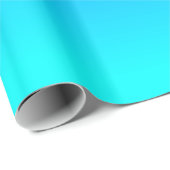 Aqua zu Blau Farbverlauf Geschenkpapier (Rolleneckpunkt)