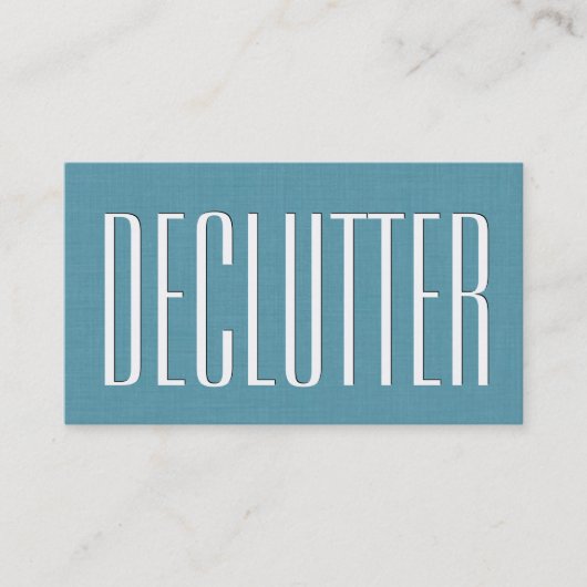 Aqua ZUHAUSE ORGANIZER Theme Simple Style V63J Visitenkarte (Vorderseite)