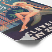 Aquacade, Große Seen, Vintage Werbung Poster (Ecke)