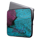 "AquaCircuit: Präzision in jedem Tropfen Laptopschutzhülle (Vorderseite Links)