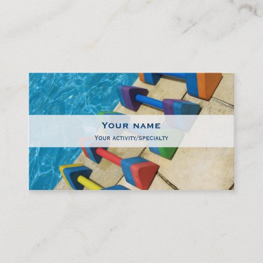 "Aquacise" Doppeltgesicht Visitenkarte (Vorderseite)