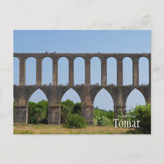 Aquadukt Trek Tomar Portugal Postkarte (Vorderseite)