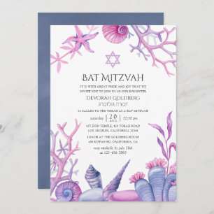 Aquädukte im Ozean Bat Mitzvah Einladung