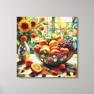 Aquädukte Obst und Blume Leinwand Art