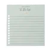 Aquädukte Pampas Grass Pale Aqua Notizblock (Vorderseite)