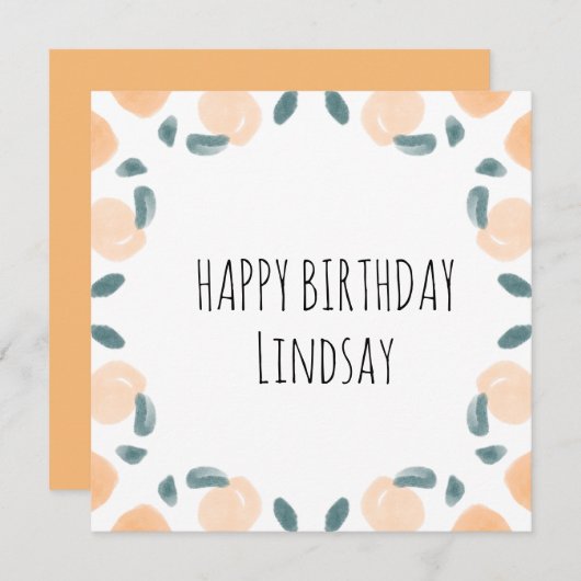 Aquädukte Pfirsichfrüchte Geburtstagsgrenz Kunst, (Vorne/Hinten)