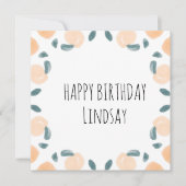 Aquädukte Pfirsichfrüchte Geburtstagsgrenz Kunst, (Vorderseite)