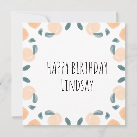 Aquädukte Pfirsichfrüchte Geburtstagsgrenz Kunst, (Vorderseite)