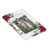 Aquädukte Poinsettia und Blätter  Foto Magnet (Rechte Seite)