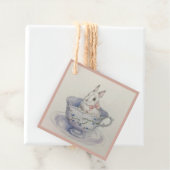 Aquäduktion Bunny im Tessin | Whimsical Square-Ges Geschenkanhänger (Beispiel)