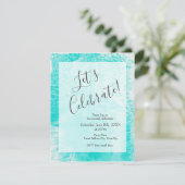 'Aquafoam' Abstrakt Einladung (Stehend Vorderseite)