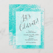 'Aquafoam' Abstrakt Einladung (Vorne/Hinten)