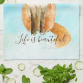 Aquafox geschirrtuch (Gefaltet)