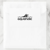 Aquaholic Rechteckiger Aufkleber (Tasche)