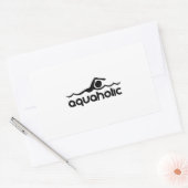 Aquaholic Rechteckiger Aufkleber (Umschlag)