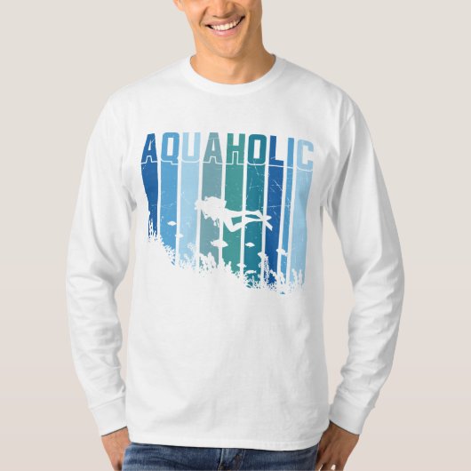 Aquaholic Scuba Diving T-Shirt (Vorderseite)