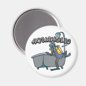 Aquaholic SCUBA Magnet (Vorderseite/Rückseite)