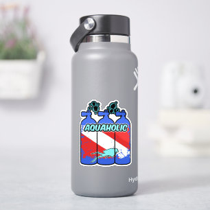 Aquaholic-Tauch-Sticker Aufkleber