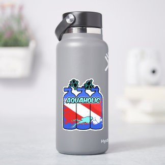 Aquaholic-Tauch-Sticker Aufkleber