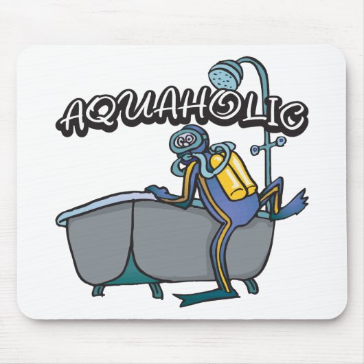 Aquaholic UNTERWASSERATEMGERÄT Mousepad (Vorne)
