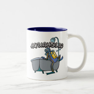 Aquaholic UNTERWASSERATEMGERÄT Zweifarbige Tasse
