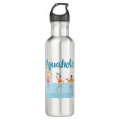 Aquaholische Aquädukte Edelstahlflasche (Vorderseite)