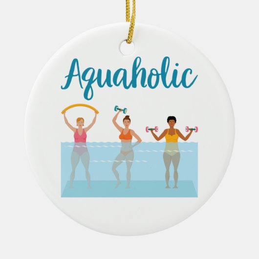 Aquaholische Aquädukte Keramik Ornament (Vorne)