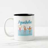 Aquaholische Aquädukte Zweifarbige Tasse (Links)
