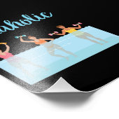 Aquaholische Wassergymnastik Fotodruck (Ecke)