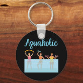 Aquaholische Wassergymnastik Schlüsselanhänger (Rückseite)