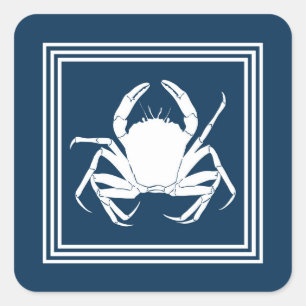 Aquakulturdesign Quadratischer Aufkleber