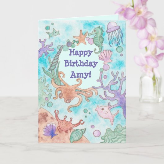 Aquakulturkarte Karte (Orchidee)