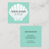 Aquakulturkarte Quadratische Visitenkarte (Vorne/Hinten)