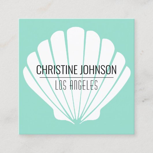 Aquakulturkarte Quadratische Visitenkarte (Vorderseite)