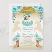 Aqual Aquamarin Türkis1 Charra Mis Ruhige Einladun Einladung (Vorderseite)