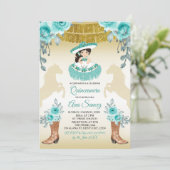 Aqual Aquamarin Türkis1 Charra Mis Ruhige Einladun Einladung (Stehend Vorderseite)