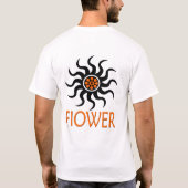 Aqualights SUN FLOWBlack T-Shirt (Rückseite)