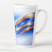 Aqualume Wave Tasse – Blau Orange Abstract Flow De (Rechts)