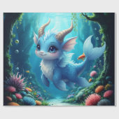 Aqualumi – Keeper of Coral Dreams.  Geschenkpapier (Flach)