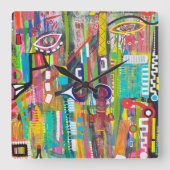 Aqualung Wall Clock Quadratische Wanduhr (Vorderseite)