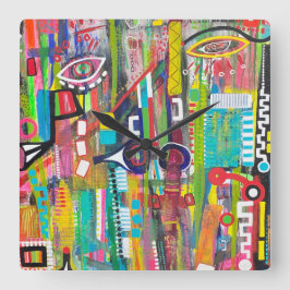 Aqualung Wall Clock Quadratische Wanduhr