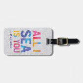 Aquaman | "alle i-Meer ist Sie" buntes Paisley Gepäckanhänger (Vorderseite horizontal)