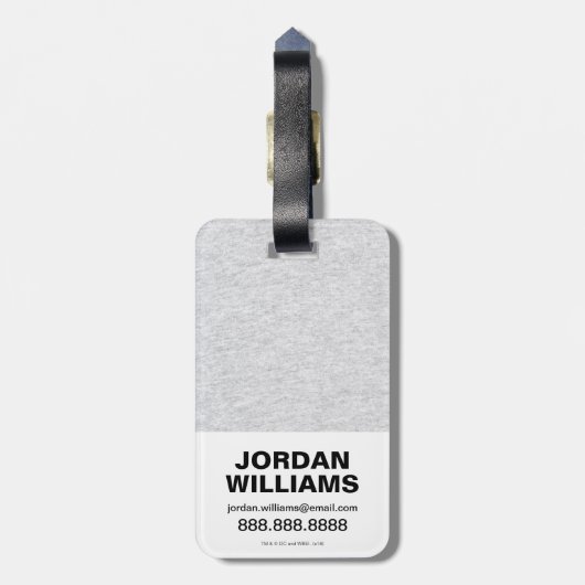 Aquaman | "alle i-Meer ist Sie" buntes Paisley Gepäckanhänger (Rückseite vertikal)